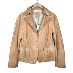 Banana Republic Light Brown Leather Jacket